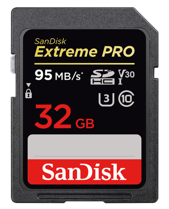SanDisk 32GB SDHC UHS-I 95MB/s Bild 01
