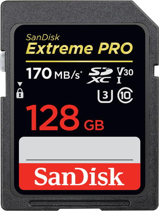 SanDisk 128GB SD Card SDXC UHS-I Extreme Pro Bild 01